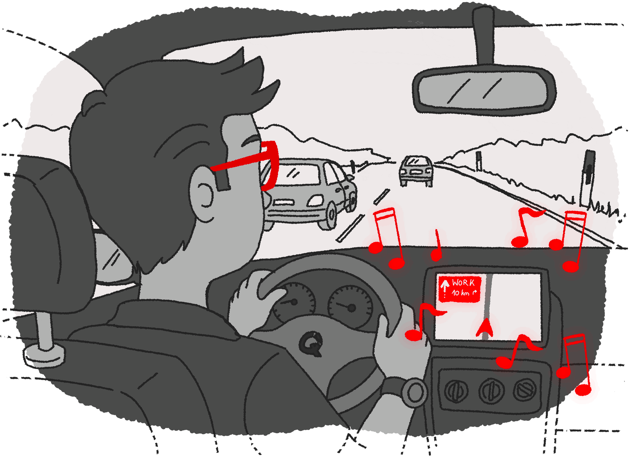 Otto auf dem Weg zur Arbeit um 07:30 Uhr