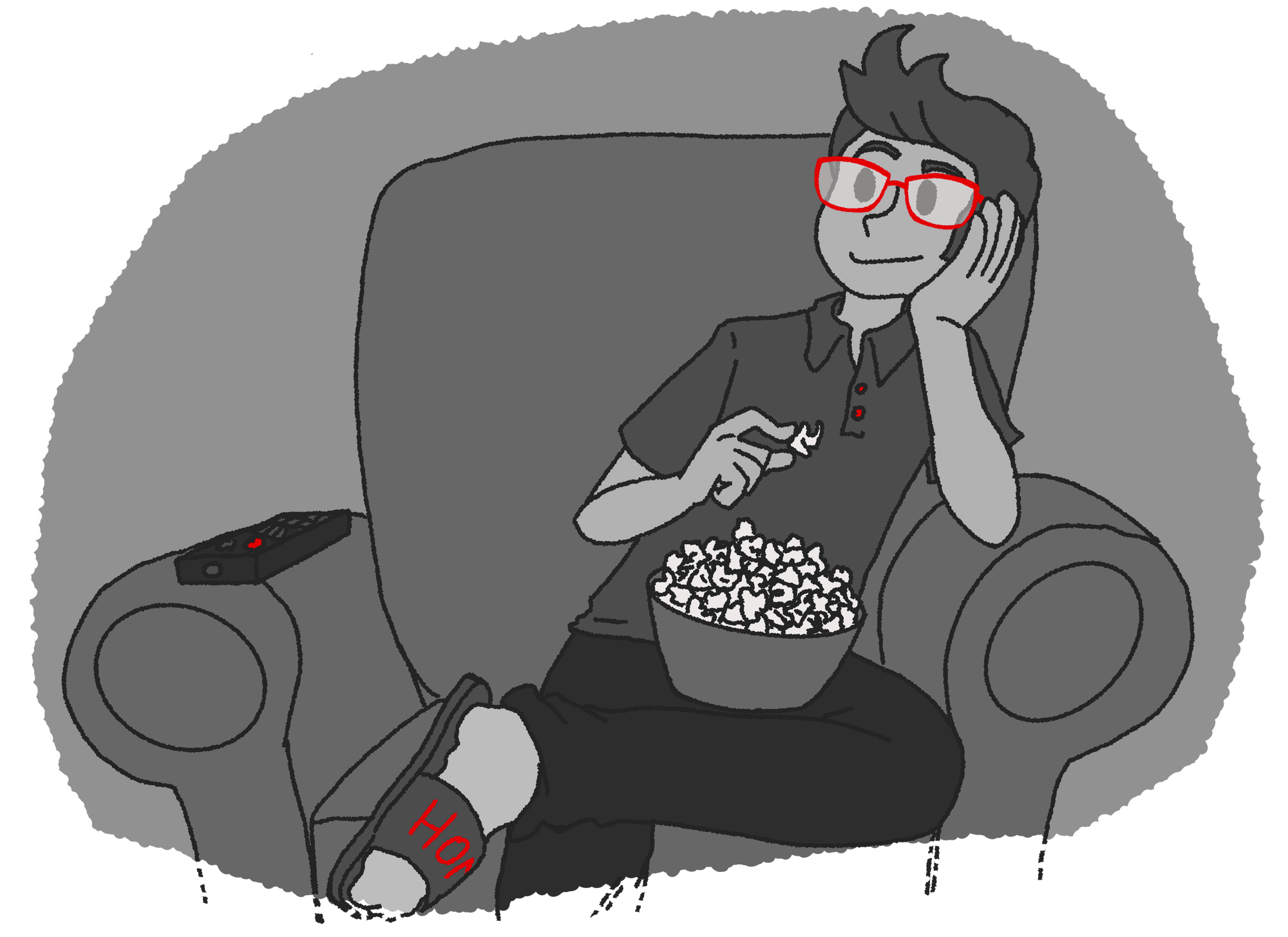 Otto beim Streaming am Abend um 20:00 Uhr
