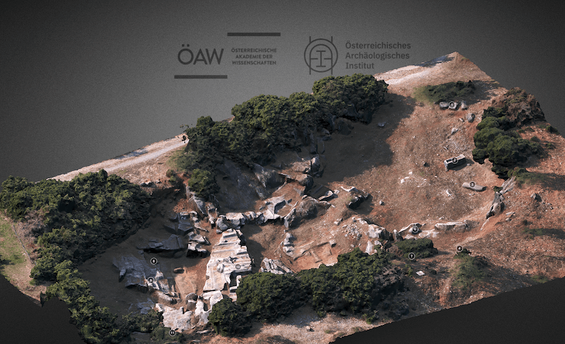3D-Modell des Marmorsteinbruchs von Ephesos in einer VR-Darstellung